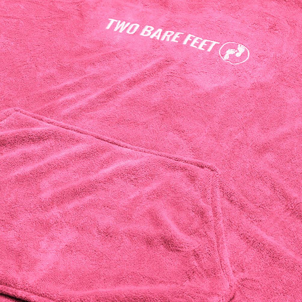 Two Bare Feet Towelling Changing Robe - Hot Pink Extra Image 2